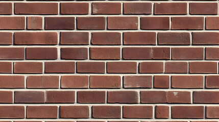 Fototapeta premium Red brick wall texture, outdoor sunlight. Design background