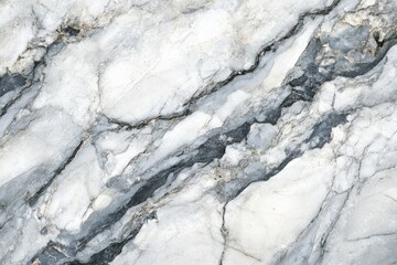 Fototapeta premium Texture of polished marble with light gray and dark gray veins in a contemporary setting