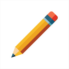 A vector illustration of School crayons pencil on white background
