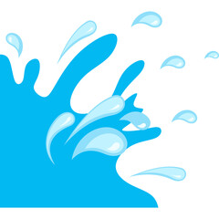 Water Drop Corner Border