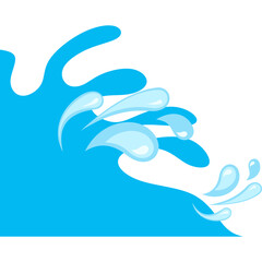 Water Drop Corner Border