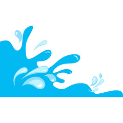 Water Drop Corner Border