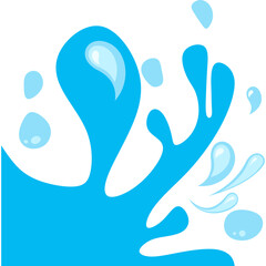 Water Drop Corner Border