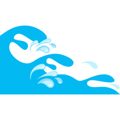 Water Drop Corner Border