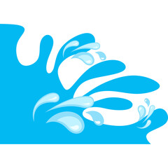 Water Drop Corner Border