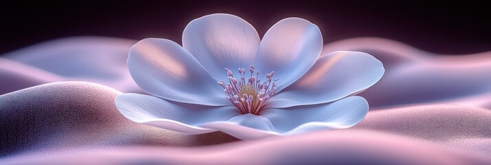 Serene Blossom: A Digital Masterpiece of Floral Beauty