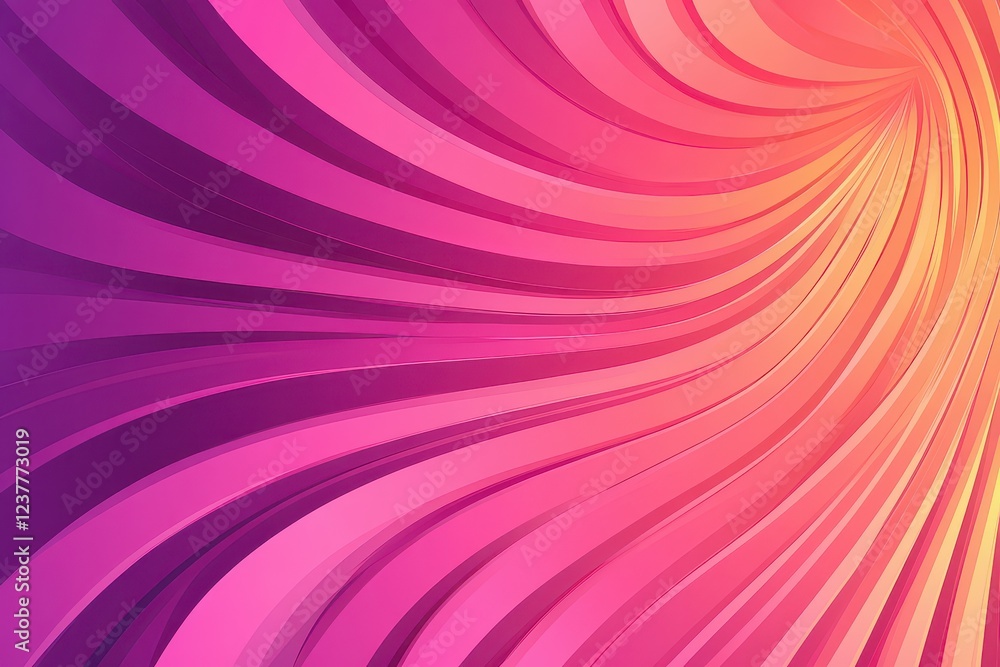 Aufkleber abstract swirl of vibrant pink and purple waves creating a dynamic visual flow