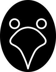 bird icon vector shape