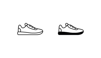 Shoes icon design with white background stock illustration