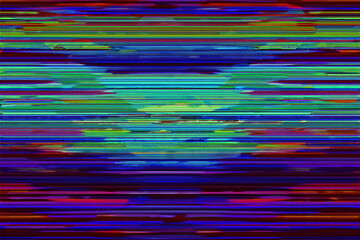 Glitch noise static television. Royalty high-quality free best stock of abstract digital motion glitch art distorted background, CRT tv screen no signal, error, noise and distortions effect, colorful