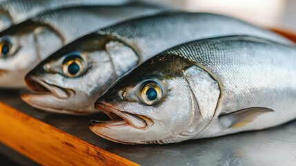 Fish Market and Aquaculture Concept, High Tech Innovation in Aquaculture Market Showcasing Sustainable Fish Farming Practices and Fresh Products