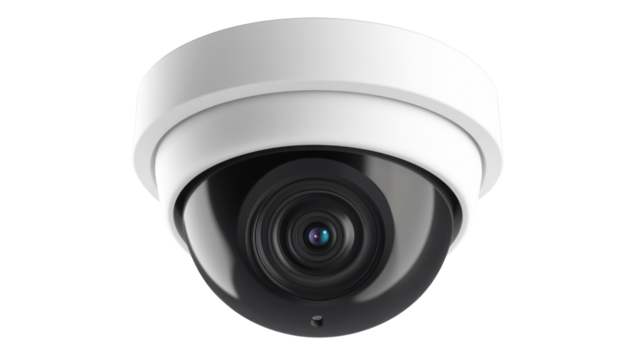 security camera isolated on white background 