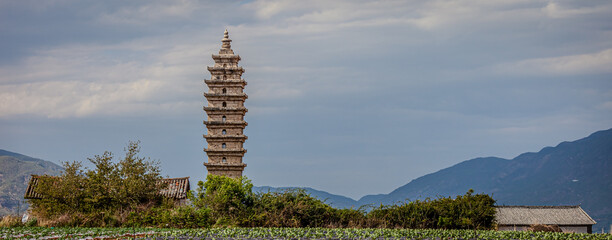 Ancient pagoda near Shaxi Old Town, Jianchuan County, Dali, Yunnan