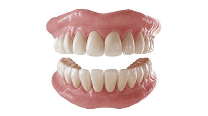 teeth model isolated on white background