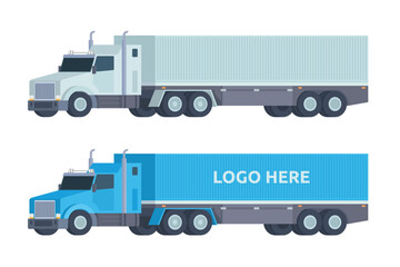 Truck Vector Illustration. Editable Element for Easy Customization