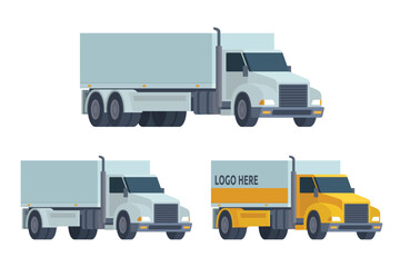 Truck Vector Illustration. Editable Element for Easy Customization