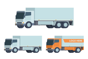 Truck Vector Illustration. Editable Element for Easy Customization
