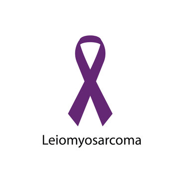 Leiomyosarcoma ribbon isolated on white background Vector illustration