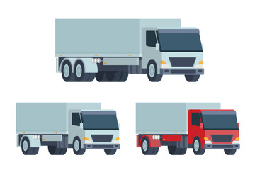 Truck Vector Illustration. Editable Element for Easy Customization