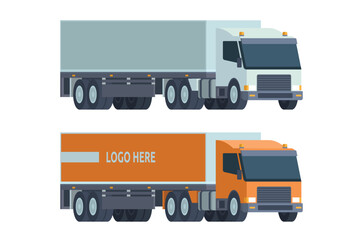 Truck Vector Illustration. Editable Element for Easy Customization