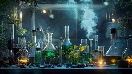 Futuristic biological science background with abstract dna helix, glowing molecular structures, and digital data elements representing biotechnology, genetic research, and medical innovation in a high