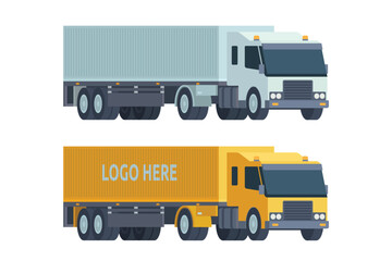 Truck Vector Illustration. Editable Element for Easy Customization