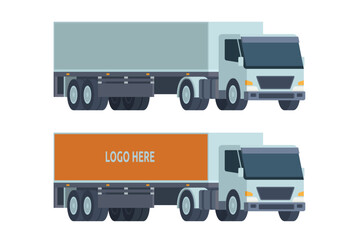 Truck Vector Illustration. Editable Element for Easy Customization