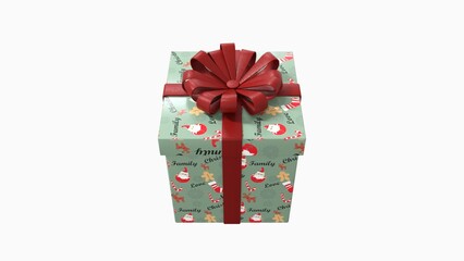 Christmas Gifts Various colours isolated On white