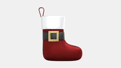 Obraz premium Christmas socks isolated on white. Various colours