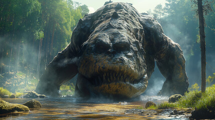 Fototapeta premium Monsters living in the forest