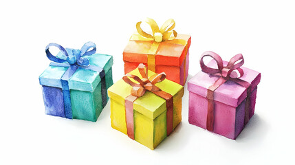 Obraz premium gift box isolated on white