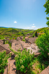Traditionally houses in the mountains village of Kipoi, Zagori, Greece, near vikos george