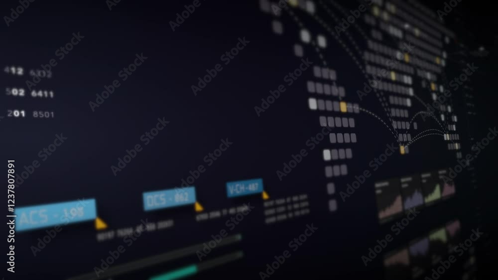 Poster dynamic data visuals for business info graphics, animated charts, and data-driven insights for a bus