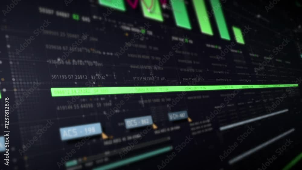 Poster dynamic data visuals for business info graphics, animated charts, and data-driven insights for a bus