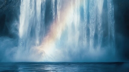 Majestic Waterfall Cascade: A Serene Water Paradise