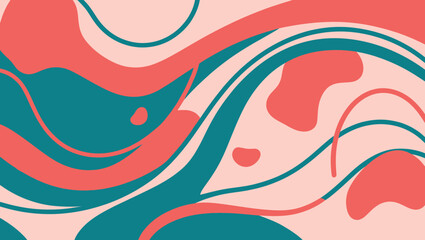 Abstract Swirl and Wave Lines – Bright & Colorful Vector Design