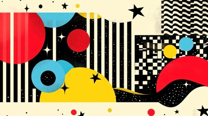 Abstract cosmic shapes background design