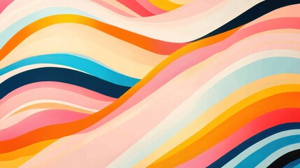 Obraz premium Abstract colorful waves, flowing design, vibrant background, website banner