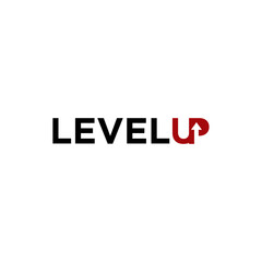 Level Up Logo Vector and Business simple