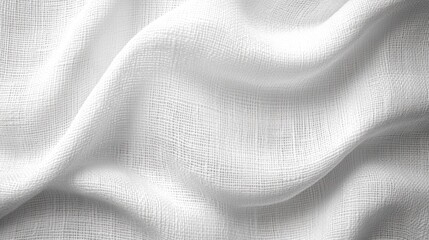 Soft White Fabric Texture. Generative AI