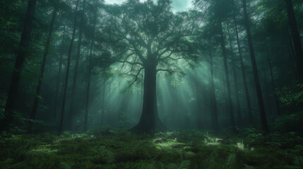 Obraz premium Forest Heart, Guardian of Light