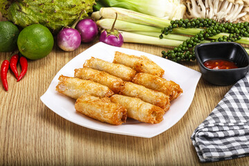 Vietnamese cuisine fried spring roll