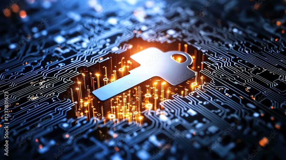 Poster digital key security system circuit board technology innovation