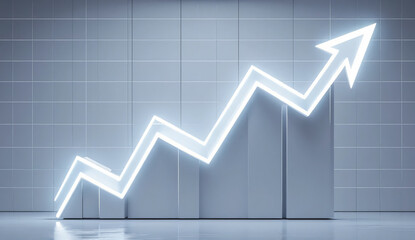 Rising Arrow Graph Symbolizing Business Growth and Success