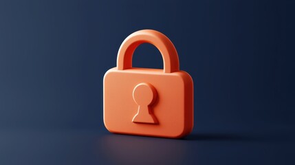 Enhanced security, a padlock on dark background symbolizing protection and privacy