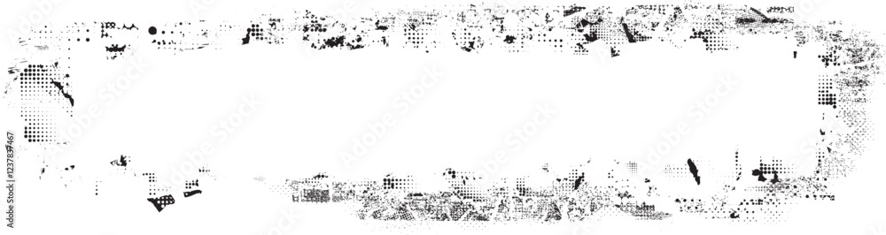 Leinwandbilder Vector border frames with rough edges . Irregular frame template collection . distress texture . Grunge frame borders isolated on the background . Rough edges effect .
