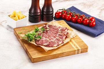 Italian pork sausage - prosciutto crudo