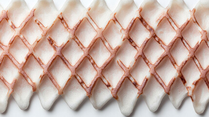 seamless waffle pattern texture, showcasing unique food background with intricate designs. This visually appealing image captures essence of culinary creativity