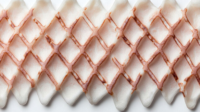 seamless waffle pattern texture, showcasing unique food background with intricate designs. This visually appealing image captures essence of culinary creativity