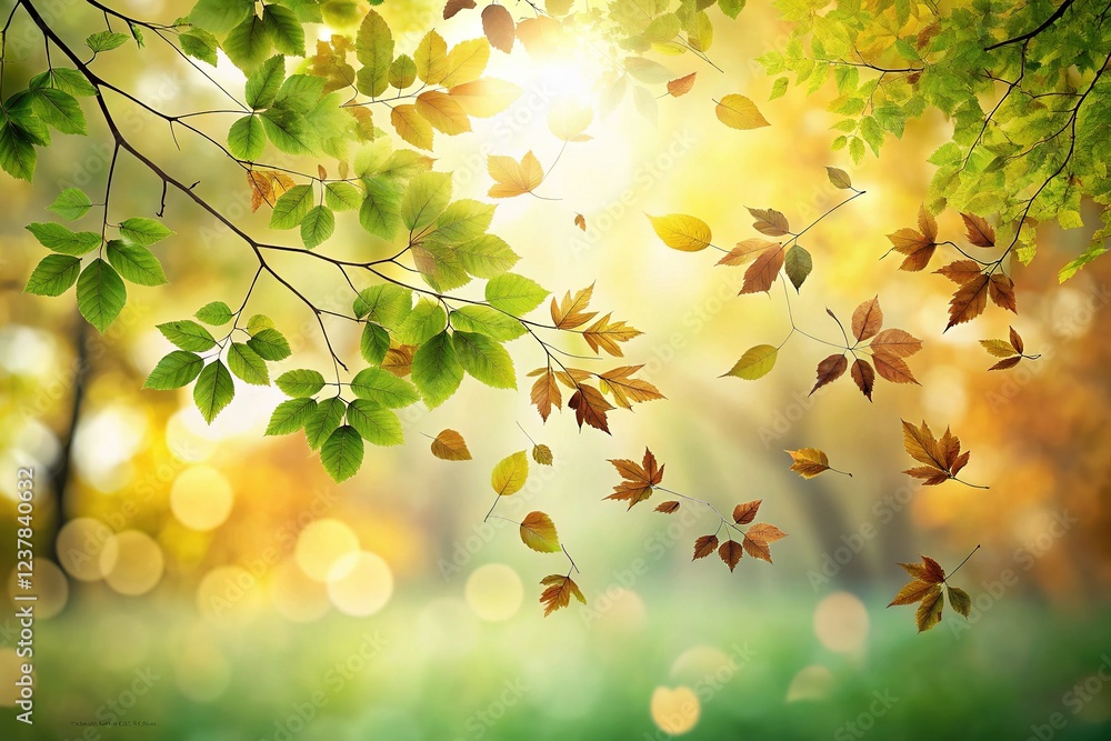 Poster abstract tree branch shadow overlay: white background with copy space for text